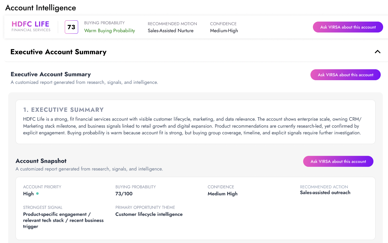 Account Intelligence